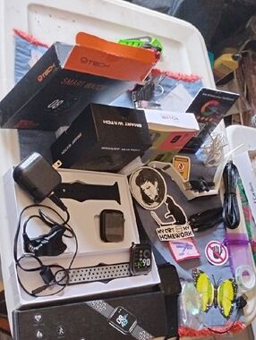 Smartwatch Bundle with Black and White Sport Bands Including BONUS Buys